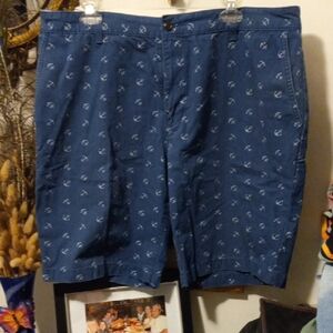Dockers Anchor Print Blue Men's Shorts